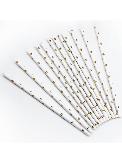 Трубочки для коктейля МИКС, 12 шт/уп