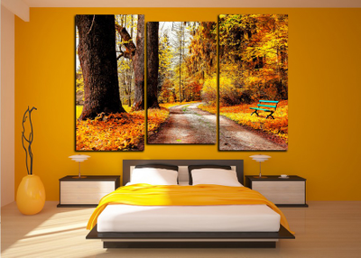 Модульная картина "Осенний лес"