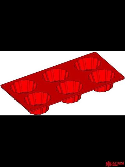 Форма силиконовая кекс №07 295х175 (d75 (40) h35)