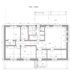 Одноэтажный дом с четырьмя спальнями 113м² (S101)
