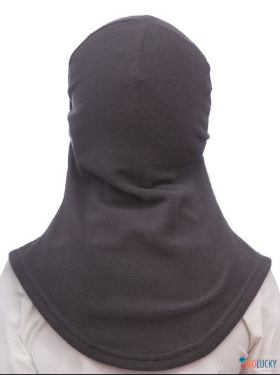 Шапка-шлем 23202-02 100% полиэстер, темно-серый 52-54