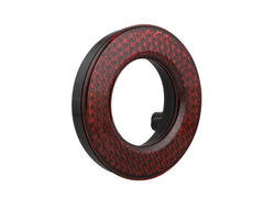 Кольцо декоративное рифленое к модулю Wesem LA3 239.27, красное