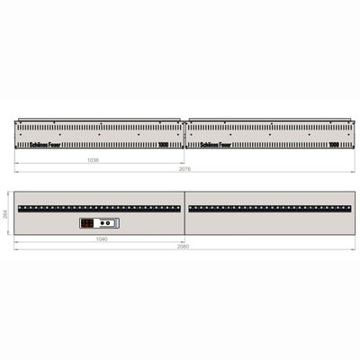 Электрический очаг Schones Feuer 3D FireLine 2000