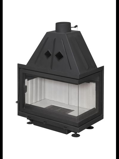 Каминная топка Экокамин Альфа 700 R два стекла правая