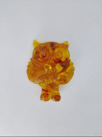 Магнит "Сова с листиком"