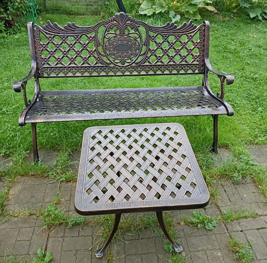 Садовая скамья Rio и кофейный столик Paris в Пушкино