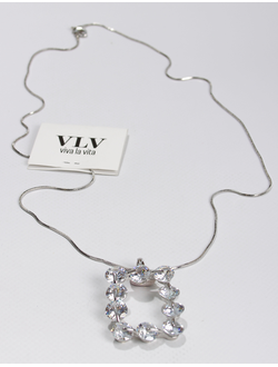 Подвеска "Стразы" квадрат