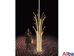 Световое украшение для уличных опор Салют