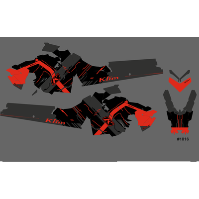 Наклейки на снегоход Polaris Axys 2016 2017 2018 2019 2020 #1816