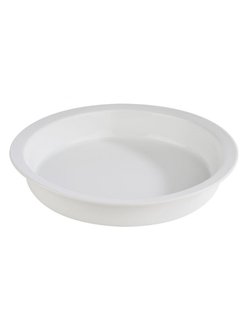 Гастроемкость фарфоровая круглая 385/65 мм, цвет белый