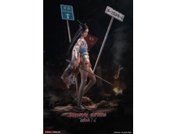 Пост-апок японка в белом - КОЛЛЕКЦИОННАЯ ФИГУРКА 1/6 Doomsday Sisters Chika White (PL2023-203A) - TBLeague