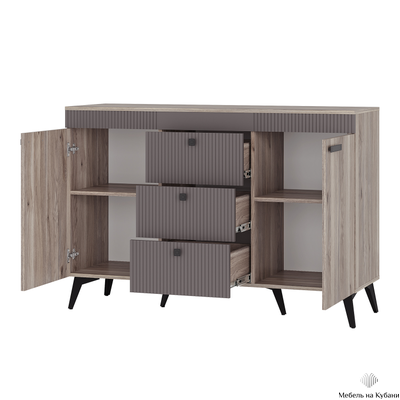 Кассандра КМ-12 комод Дуб Смоки MF-14