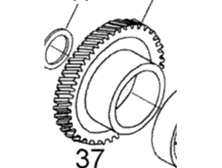 Шестерня КПП (28 зуб.) оригинал BRP 875156050 M875156050 для BRP LYNX/Ski-Doo (Sprocket 28 Th)