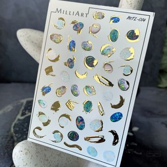 Слайдер-дизайн MilliArt Nails Металл MTL-014