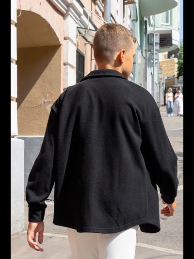 Теплая рубашка на кнопках