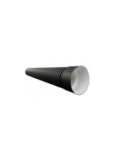 Труба 6,0м D 695/600мм гофрированная двустенная SN6 с раструбом FDplast