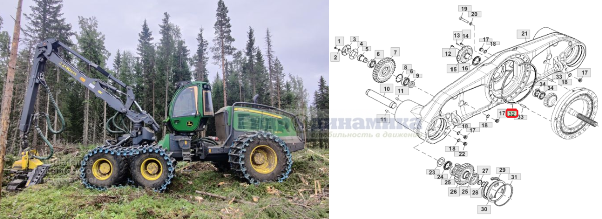 Трактор John Deere 1470G с уплотнением F047301