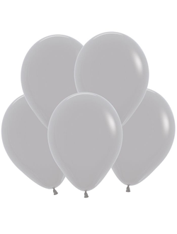 воздушный шар серый 30 см. с гелием, купить краснодар