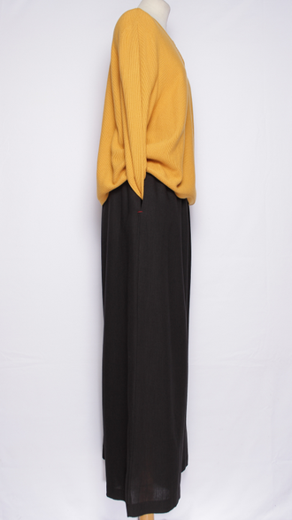 Брюки "Широкие палаццо крапива" шоколад, малахит, черные р.48-54