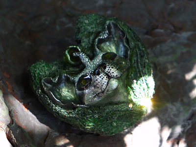 Сказочная брошь "Лесной КотоРог" в виде фэнтезийного кота-единорога из рода Лесных Хранителей