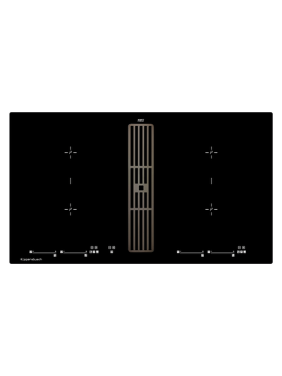 Индукционная варочная панель с вытяжкой Kuppersbusch KMI 9800.0 SR Black Chrome
