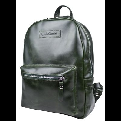 Женский кожаный рюкзак Anzolla dark green (арт. 
3040-11)