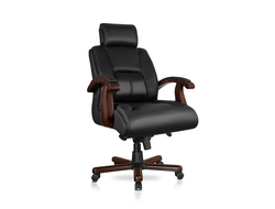 Кресло Sumon (Сумон) Дипломат, натуральная кожа, черный