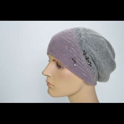 Берет Vizio 6239 B розово - серый