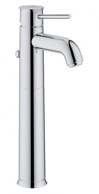 Смеситель для раковины GROHE BauClassic с донным клапаном, свободностоящий, Хром, 32868000