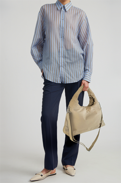 (АРТИКУЛ: 9535/09) СУМКА ЖЕНСКАЯ, НЕБОЛЬШАЯ, ТЕКСТИЛЬ, БЕЖЕВАЯ,  РЕМЕНЬ ЧЕРЕЗ ПЛЕЧО