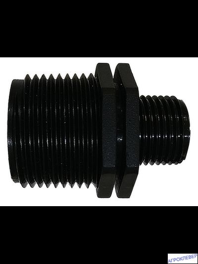 Нипель переходной 3/4"нар.х 1/2" нар. (пластик)