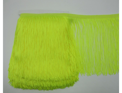 Декоративная бахрома , 20 см. 10 метров, Т-00055, Цвет: Кислотный желтый
