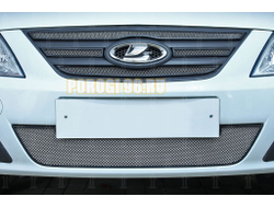 Защита радиатора для Lada Largus 2019-2021 (4 части) chrome верх