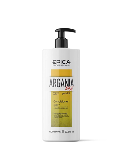 "EPICA Professional" Argania Rise ORGANIC Кондиционер для придания блеска с маслом Арганы, 1000 мл (Эпика)