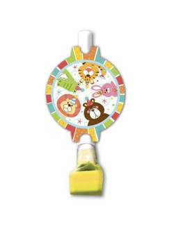 Язычок-гудок с карточкой Веселый 6шт