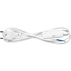 Белый сетевой шнур с выключателем 220 В