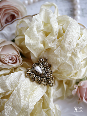 Шебби лента Мягкий желтый в интернет магазине "Страна лент" общий план