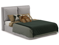 Кровать Эмилия, Грей, с ПМ, разный размер