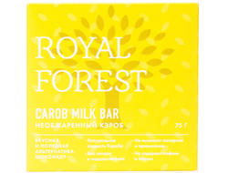 Шоколад из необжаренного кэроба, 75г (Royal forest)