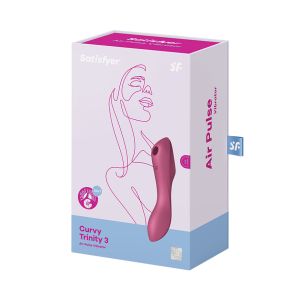 036526 ВАКУУМНЫЙ МАССАЖЕР SATISFYER CURVY TRINITY 3 RED