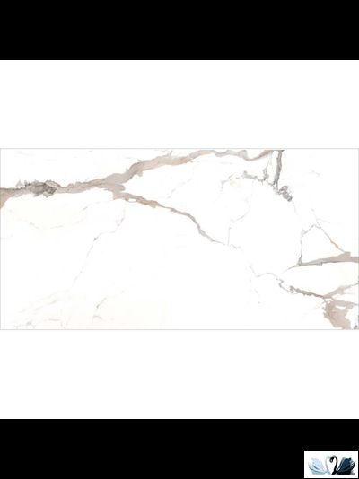 Керамогранит Zerde Tile Calacatta brown 60x120 см глянцевый