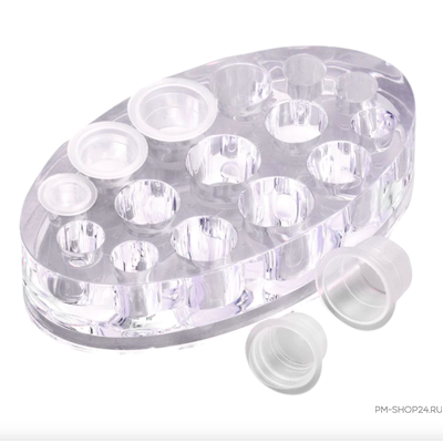 Акриловая подставка под капсы с пигментом. Овал - pm-shop24.ru