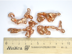 Медь, коллекционный образец в ассортименте, США (40-50 мм, вес: 12-19 г) №21930