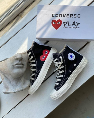 Converse comme des garcons haute noir shop