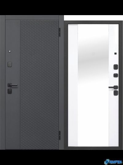 Дверь входная металлическая Флорида 7,5 см Зеркало купить в Челябинске | КВИРТЕК