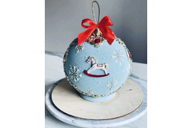 Торт "Новогодний шар"