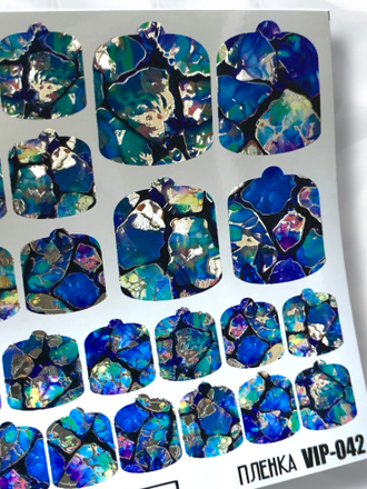 Пленки для педикюра с фольгой VIP-042