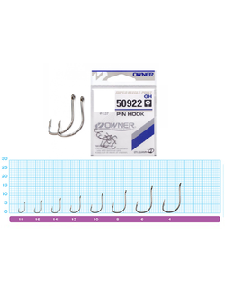 Крючки Owner 50922 PIN HOOK (5шт./уп) Размер 4