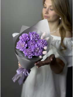 Яркий букет из 7 диантусов