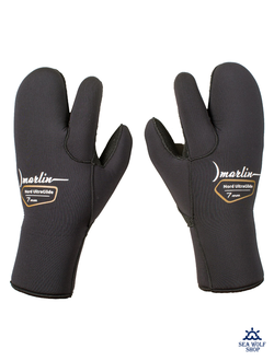 Рукавицы 7мм Marlin NORD ULTRAGLIDE титан 3х-палые р.XL